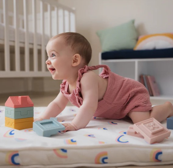 Detail rôznych tvarov kociek